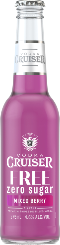null Cruiser Vodka & No Sugar Mx/Bry Bottle 4X275ML