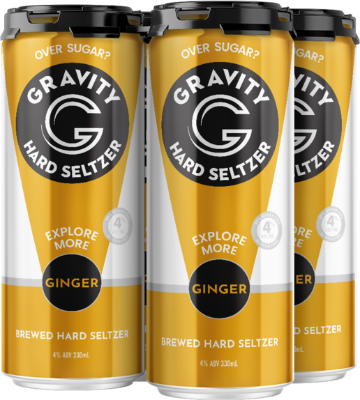 Gravity Seltzer Ginger Lime Can 4X330ML