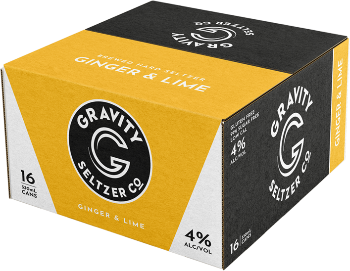 Gravity Seltzer Ginger Lime Can 16X330ML
