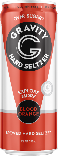 Gravity Seltzer Blood Orange & Passionfruit Can 1X330ML
