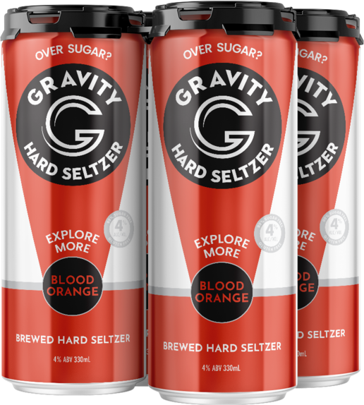 Gravity Seltzer Blood Orange & Passionfruit Can 4X330ML