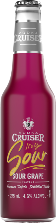 Vodka Cruiser Sour Grape Bottle 4X275ML