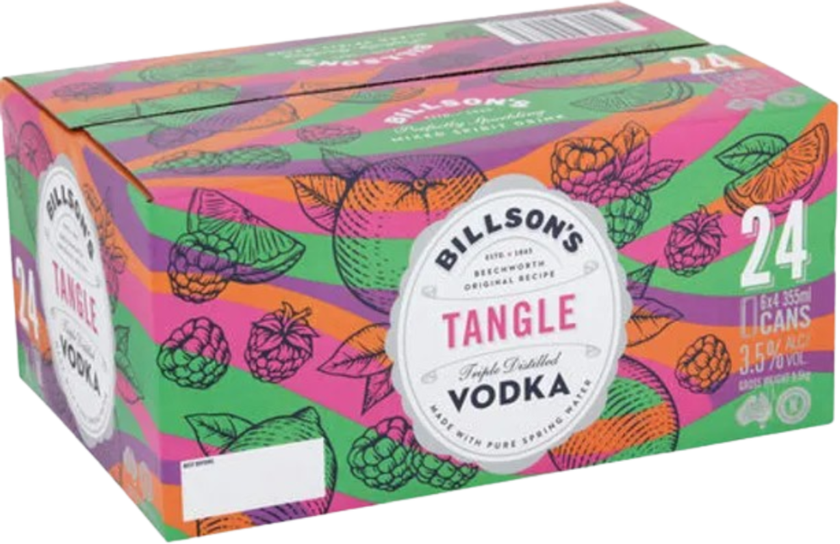 Billsons Vodka & Fruit Tangle Can 24X355ML