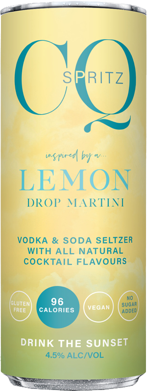 Cq Spritz Lemon Drop Can 4X250ML