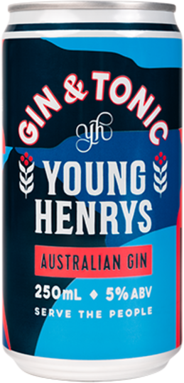 Young Henrys Gin & Tonic Can 24X250ML