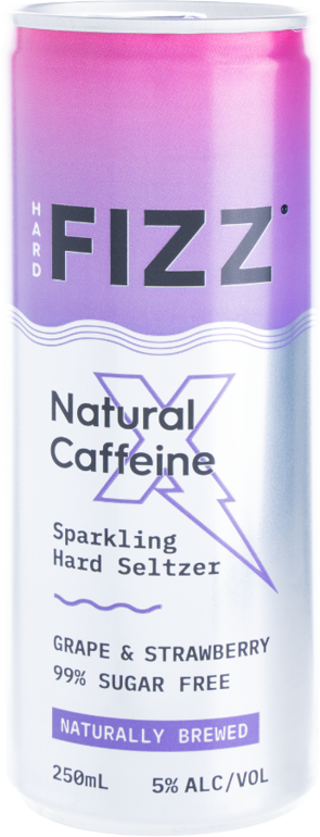 Fizz X Strawberry & Grape Natural Caffeine Can  1X250ML