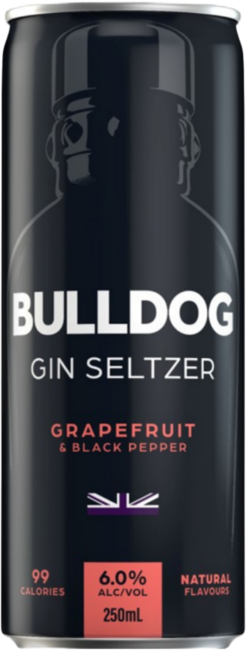 Bulldog Gin & Grapefruit Seltzer Can 4X250ML