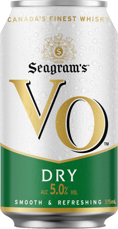 Seagrams Vo Canadian Whisky & Dry Can 4X375ML