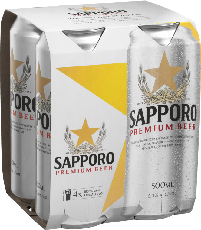Sapporo Can 4X500ML