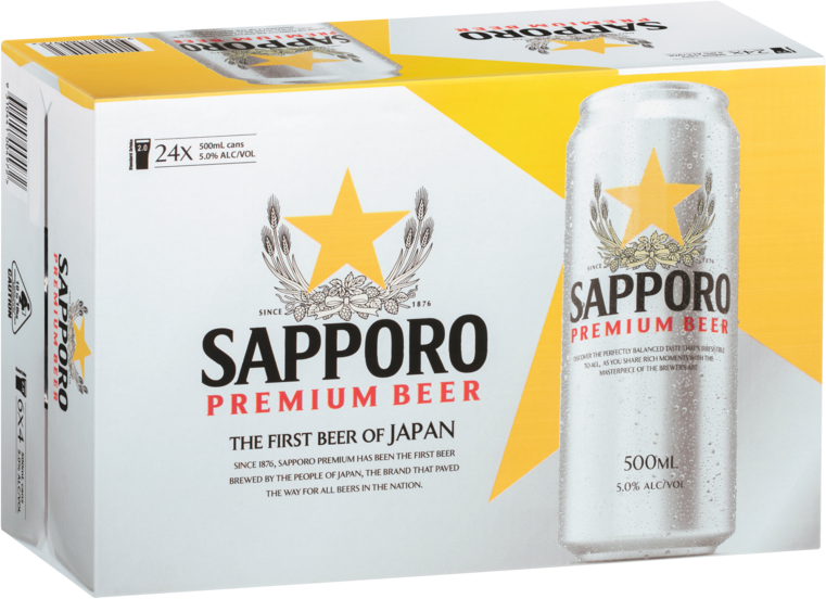 Sapporo Can 24X500ML