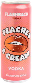 Flashback Vodka Peaches And Cream Can 4X330ML
