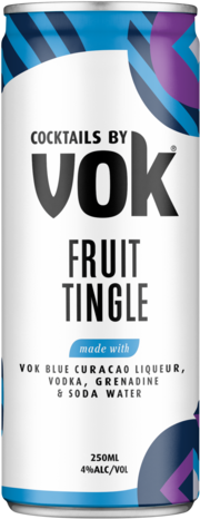 Vok Cocktail Fruit Tingle Can 24X250ML