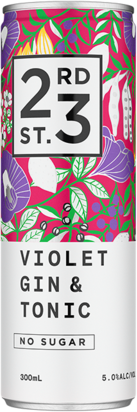 Twenty Third Street Violet Gin & Tonic Can 24X300ML