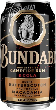 Bundaberg Butterscotch & Macadamia Rum & Cola Can 24X375ML