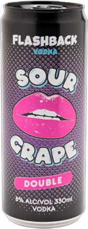 Flashback Vodka Sour Grape Double Can 24X330ML