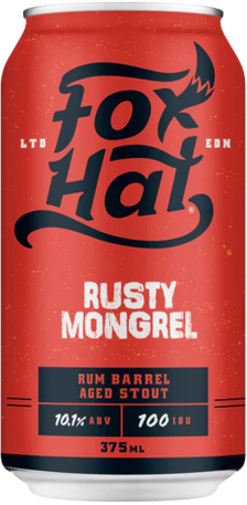 Fox Hat Rusty Mongrel 10.1% Can 4X375ML