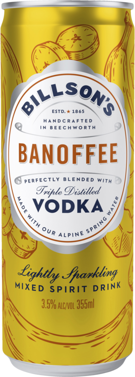 Billsons Vodka & Banoffee Can 1X355ML