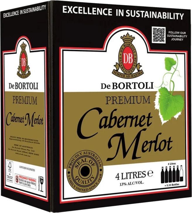 De Bortoli Cab/Merl Cask 3X4LT