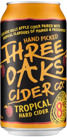 Three Oaks Tropical 8% Can 10X375ML