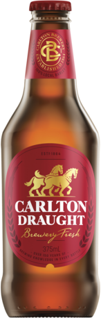 Carlton Draught Bottle 1X375ML