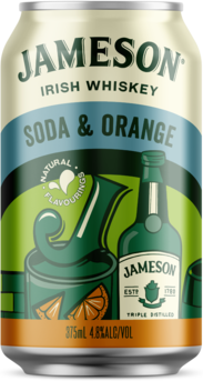 Jameson Soda & Orange 4.8% Can 6X375ML