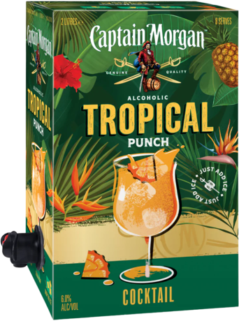 Captain Morgan Tropical Punch 4X2LT