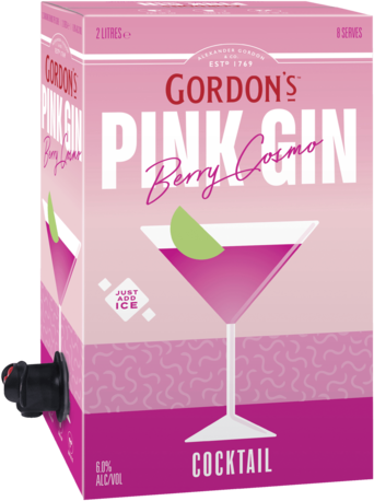 Gordons Pink Berry Cosmopolitan 4X2LT