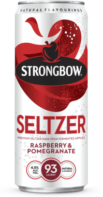 Strongbow Seltzer Raspberry & Pomegranate Can 1X330ML