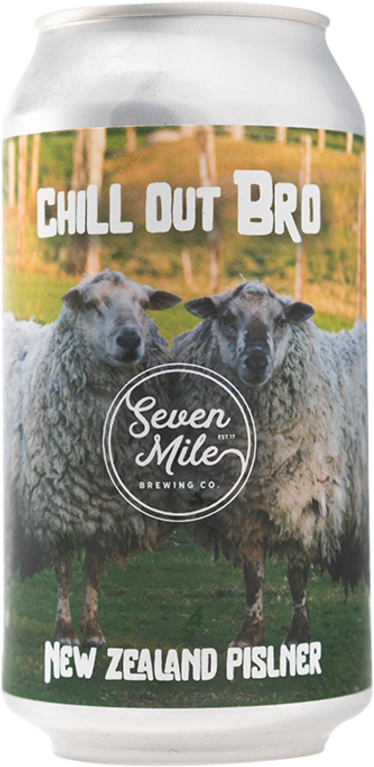 Seven Mile Chill Out Bro New Zealand Pilsner Can 1X375ML