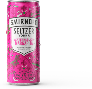 Smirnoff Seltzer Watermelon Margarita 7% Can 4X250ML