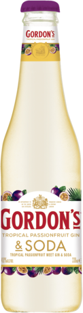 Gordons Tropical Passionfruit Bottle 4X330ML