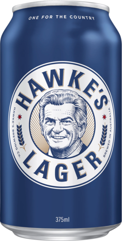 Hawkes Lager Can 1X375ML