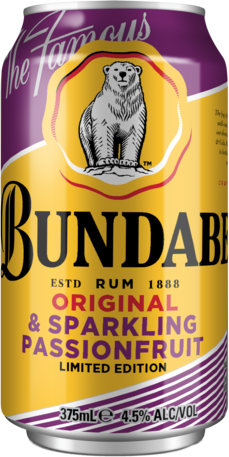 Bundaberg Rum Sparkling Passionfruit Can 24X375ML