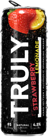 Truly Strawberry Lemon Seltzer Can 4X330ML