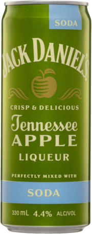 Jack Daniels Tennessee Apple & Soda Can 4X330ML