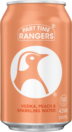 Part Time Rangers Peach Penguin Can 4X330ML
