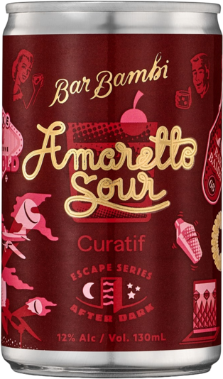 Curatif X Bar Bambi Amaretto Sour Can 4X130ML