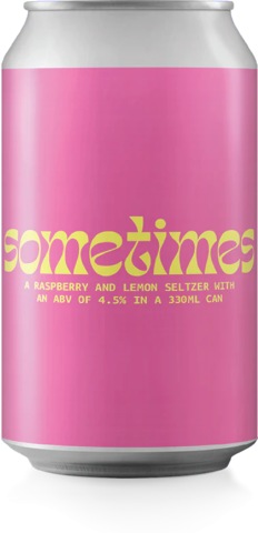 Range Sometimes Raspberry Lemon Seltzer Can 4X330ML