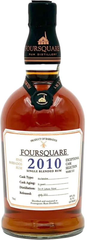 Foursquare 2010 60 Abv Rum 700ML