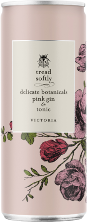 Tread Softly Pink Gin &Tonic Can 24X250ML