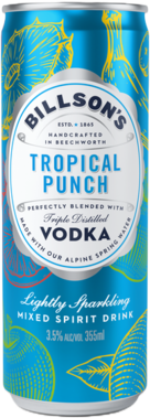 Billsons Vodka & Tropical Punch Can 4X355ML