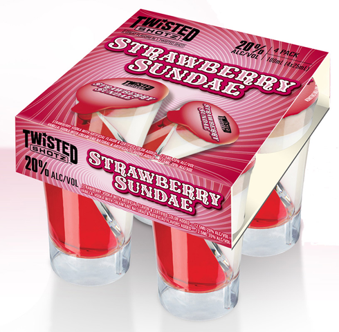 The Party Shots Strawberry 4PK