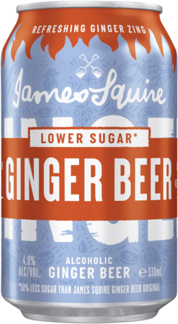 James Squire Ginger Beer Low Sugar Can 6X330ML