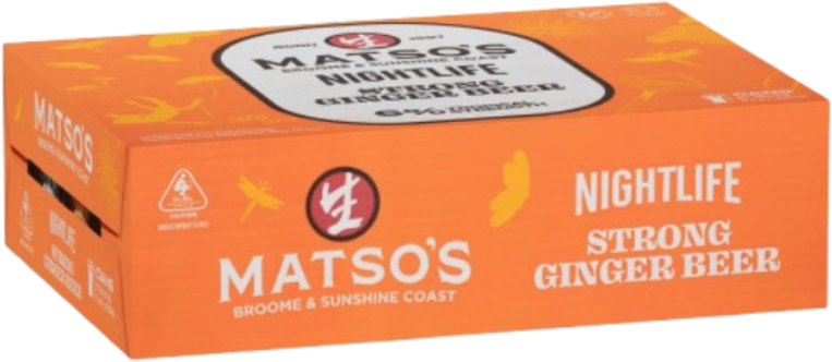 Matsos Nightlife Strong Gingerbeer Can 24X330ML