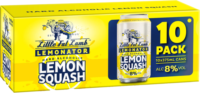 Little Fat Lamb Brewed Lemonator Can 10X375ML