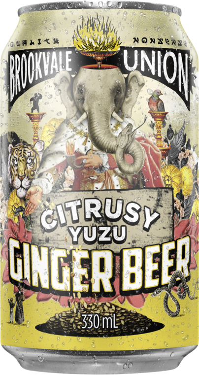 Brookvale Union Citrusy Yuzu Ginger Beer Can 6X330ML