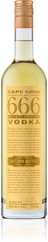 666 Pure Tasmania Butter Vodka 700ML