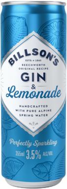 Billsons Gin & Lemonade Can 1X355ML