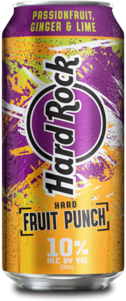 Hard Rock Fruit Punch Passionfruit 4X500ML