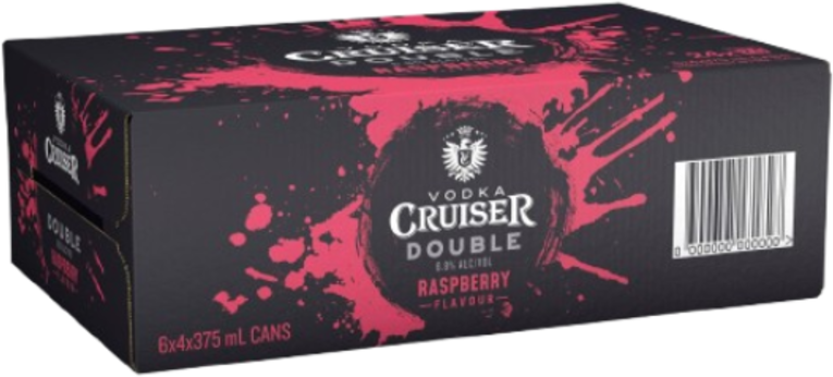 Vodka Cruiser Double Raspberry Can 24X375ML